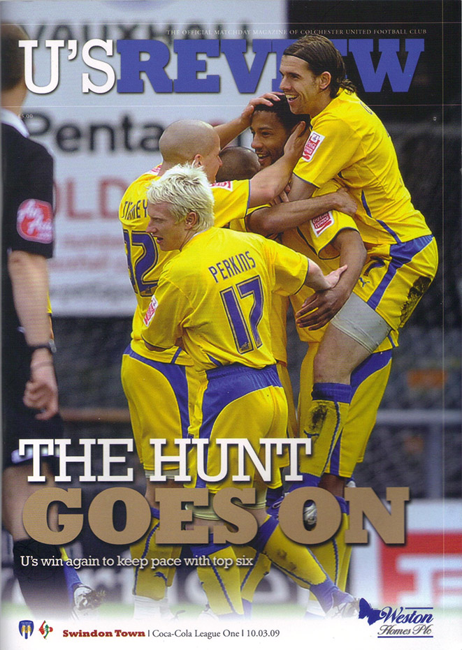 <b>Tuesday, March 10, 2009</b><br />vs. Colchester United (Away)